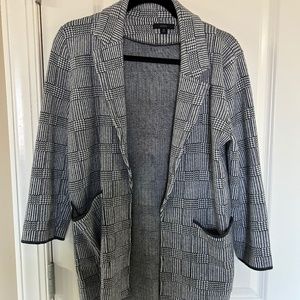 J. Crew Sofie Plaid Sweater Blazer